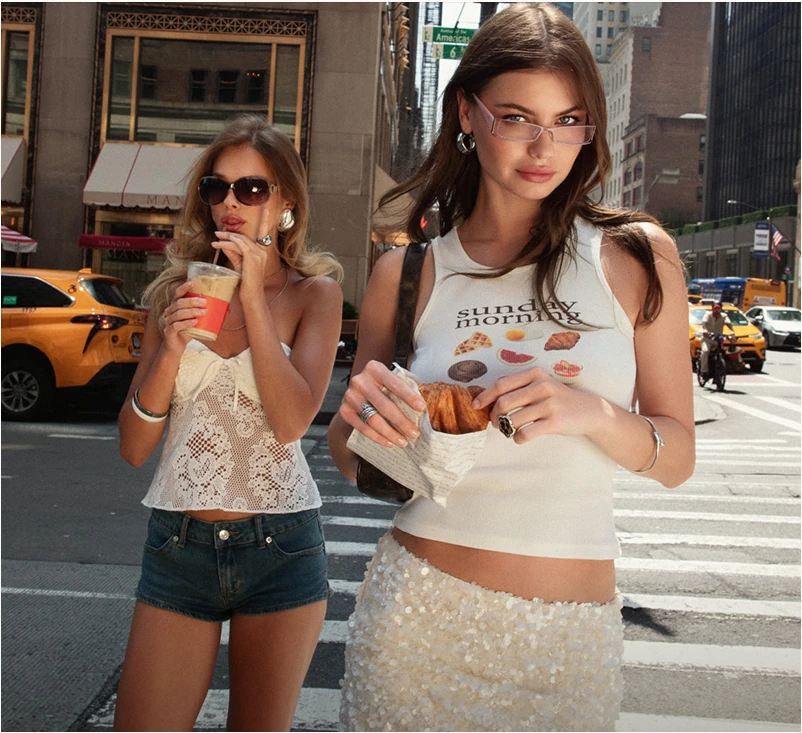 Two women enjoying a day in the city